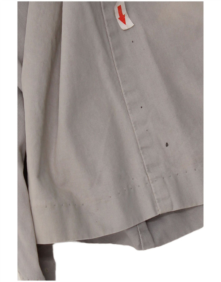 French Connection Mens Chino Shorts W34 Grande Algodão Cinza