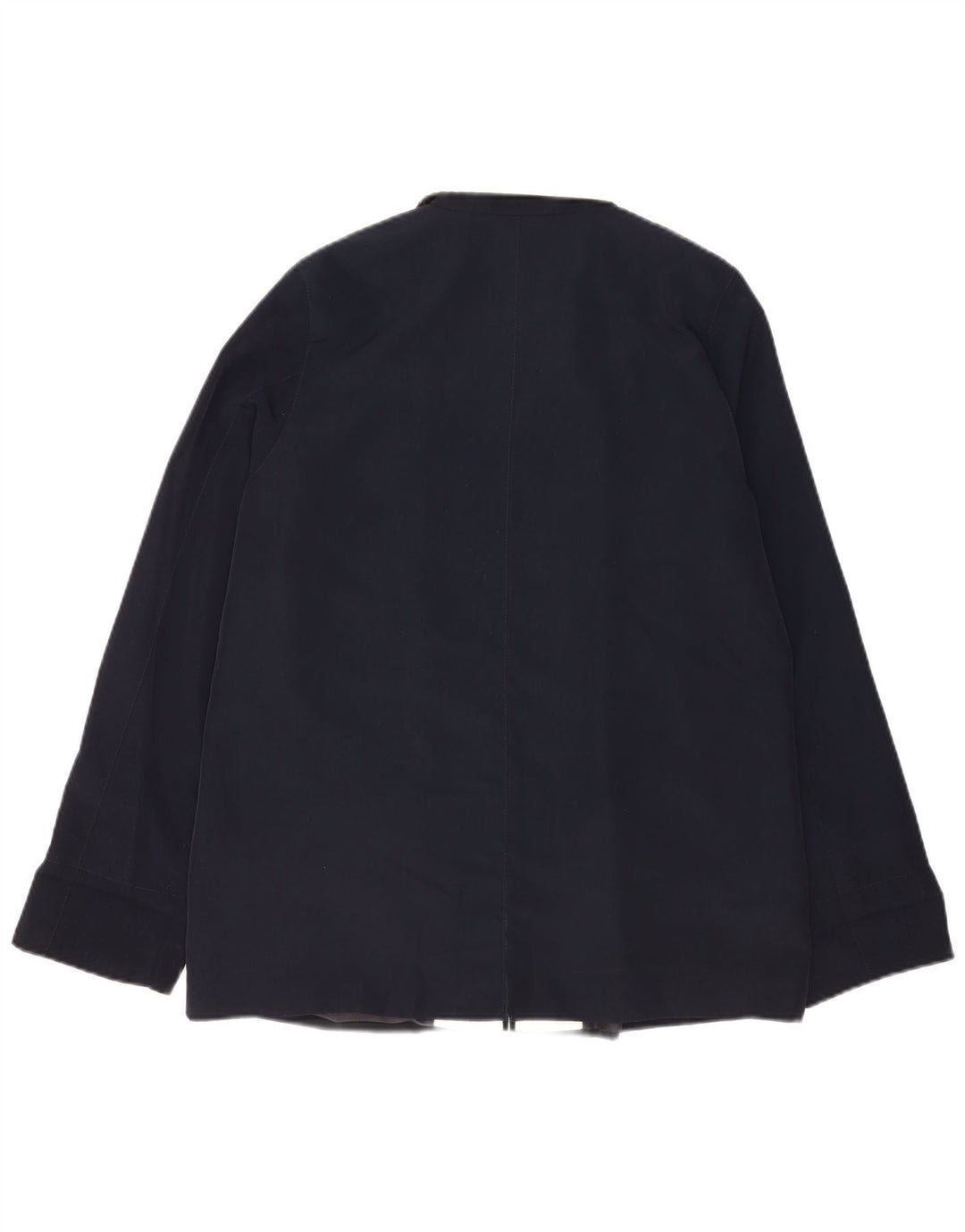 Jaqueta bomber feminina Marks & Spencer Reino Unido 16 grande poliéster azul marinho