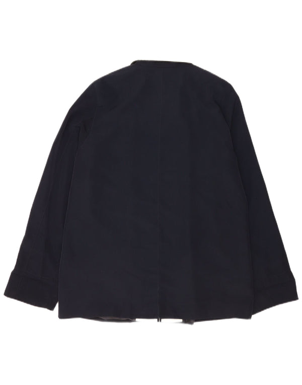 Jaqueta bomber feminina Marks & Spencer Reino Unido 16 grande poliéster azul marinho