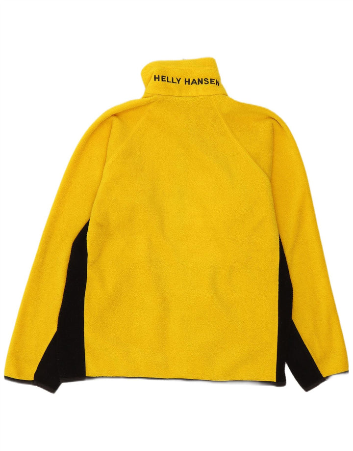 Jaqueta de lã masculina HELLY HANSEN Reino Unido 36 pequeno poliéster colorblock amarelo