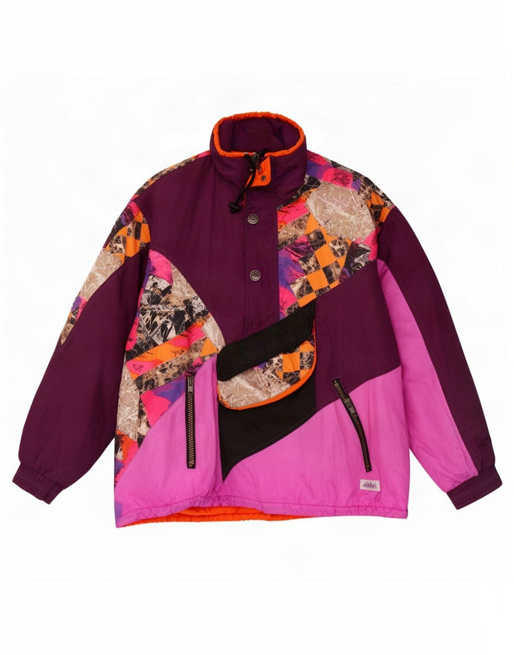 Jaqueta de esqui masculina Hibernia UK 46/48 2XL Colorblock multicolorido