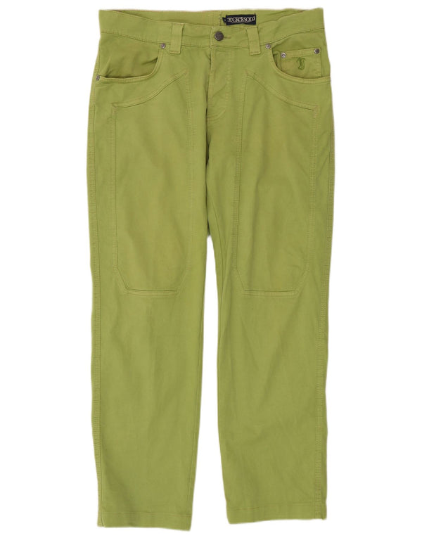 Jeans retos masculinos Jeckerson W38 L28 algodão verde
