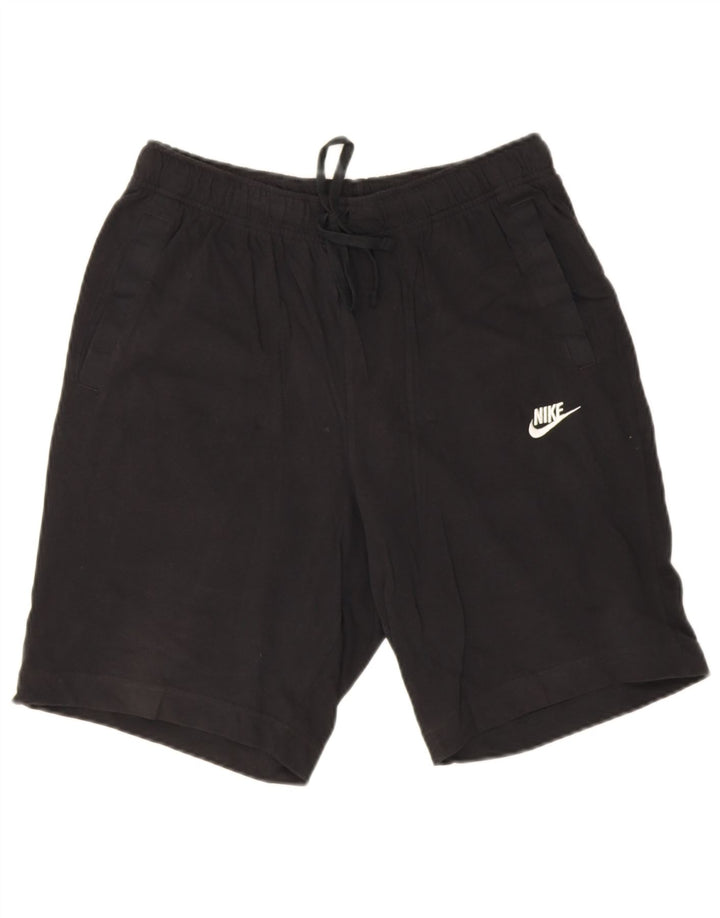 Shorts esportivos masculinos Nike médio preto algodão