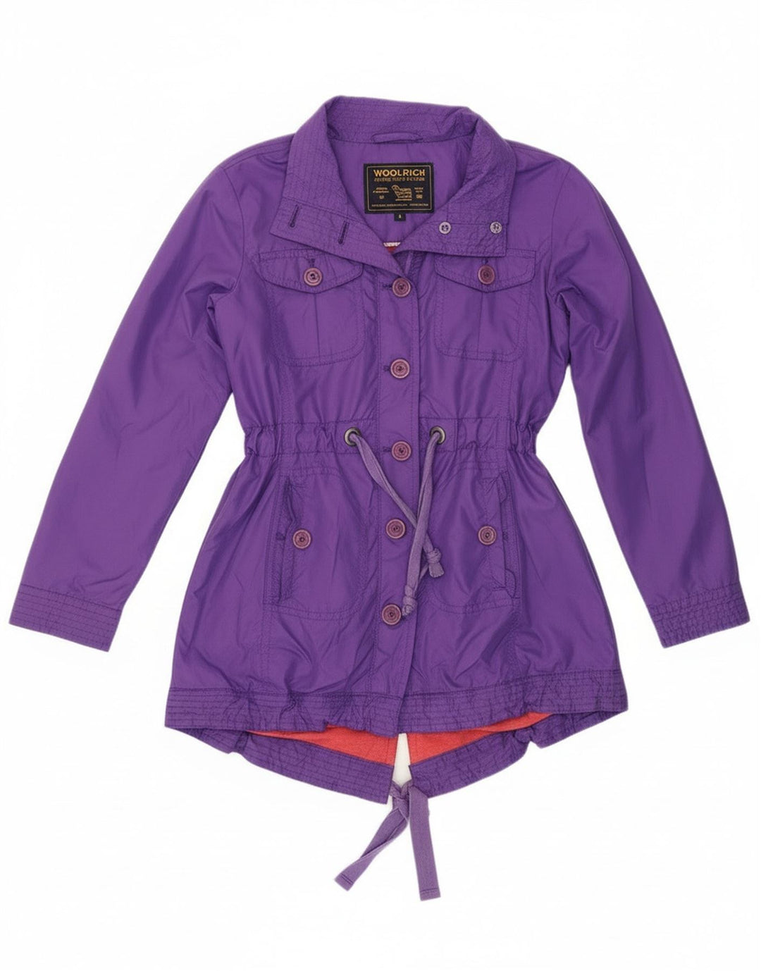 Casaco Woolrich Girls Parka 7-8 Anos Roxo