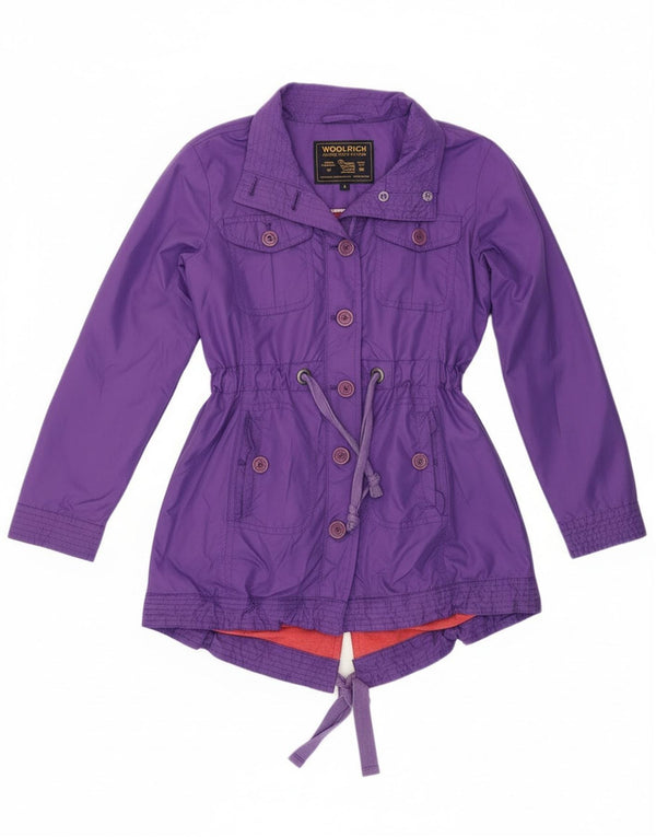 Casaco Woolrich Girls Parka 7-8 Anos Roxo