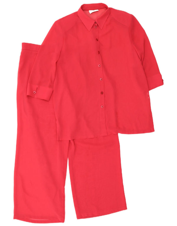 Conjunto feminino Frankenwalder manga 3/4, 2 peças, EU 44 XL W34 L27 poliéster vermelho