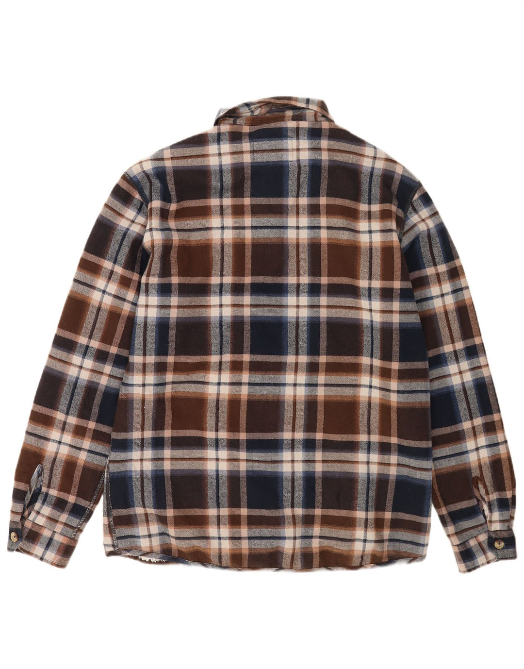 Camisa masculina Carrera de flanela lenhador médio xadrez marrom