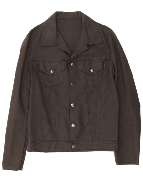 Jaqueta bomber masculina vintage UK 34 XS cinza