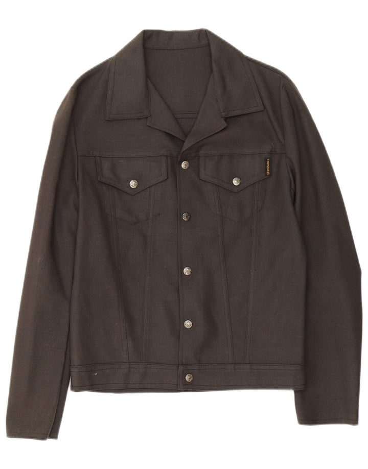 Jaqueta bomber masculina vintage UK 34 XS cinza