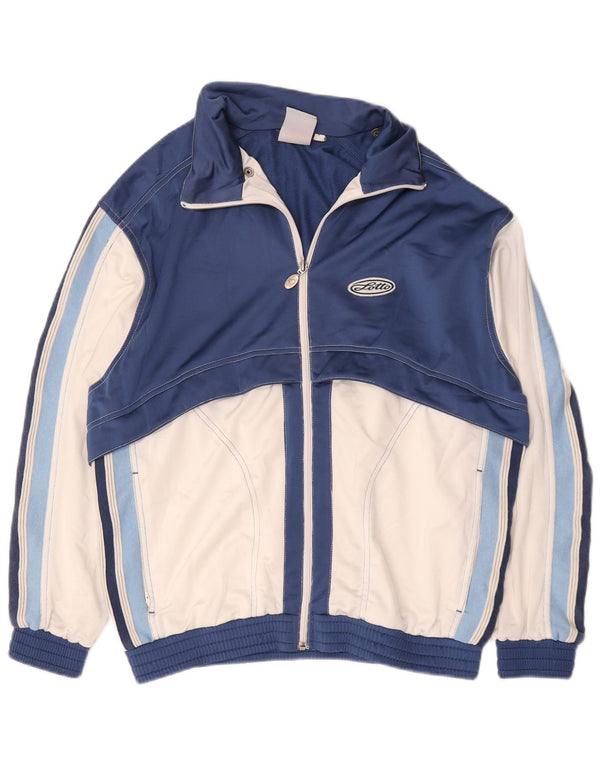 Lotto Mens Treino Top Jaqueta Grande Azul Marinho Colourblock Poliéster