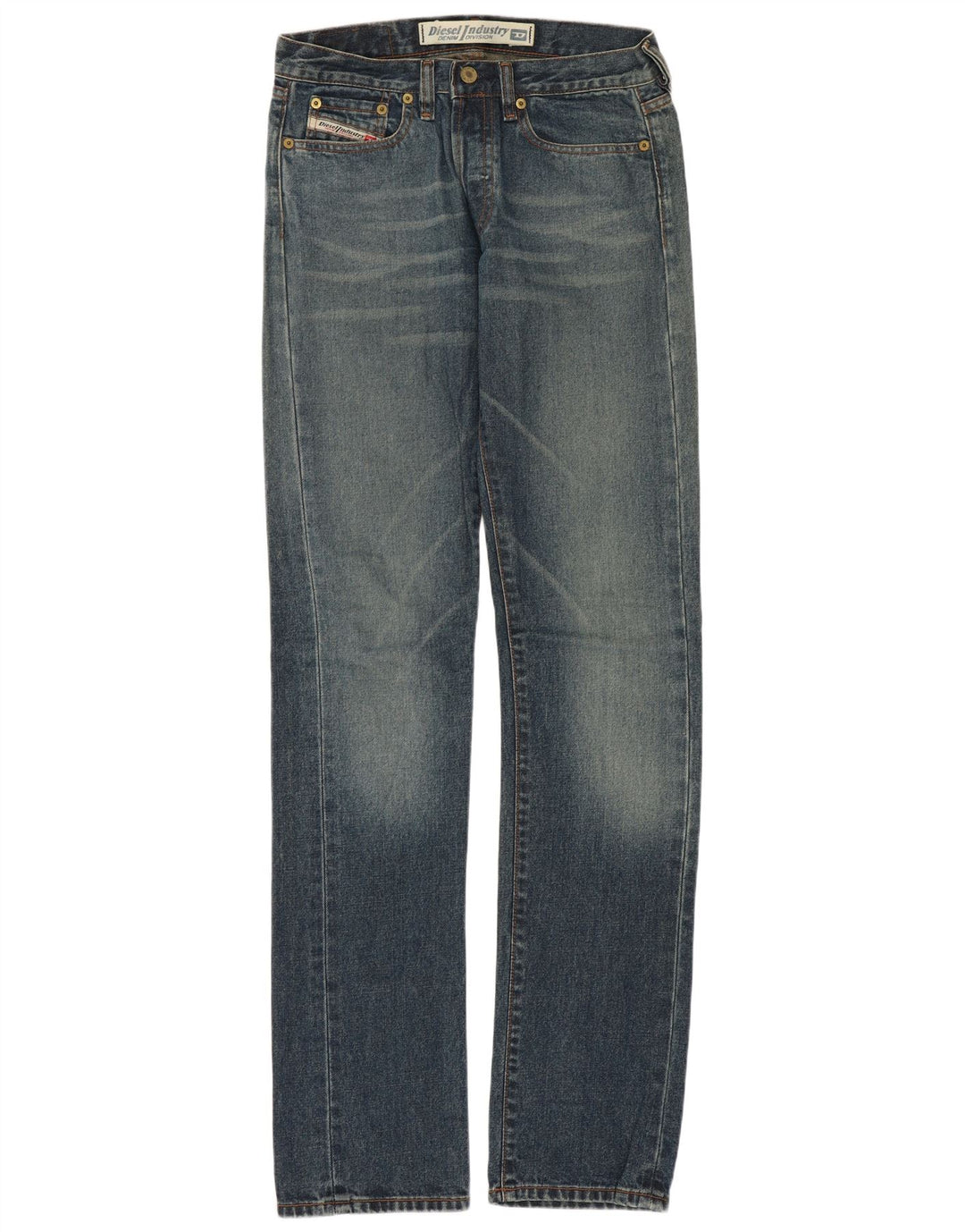 Jeans retos femininos Diesel W26 L34 algodão azul