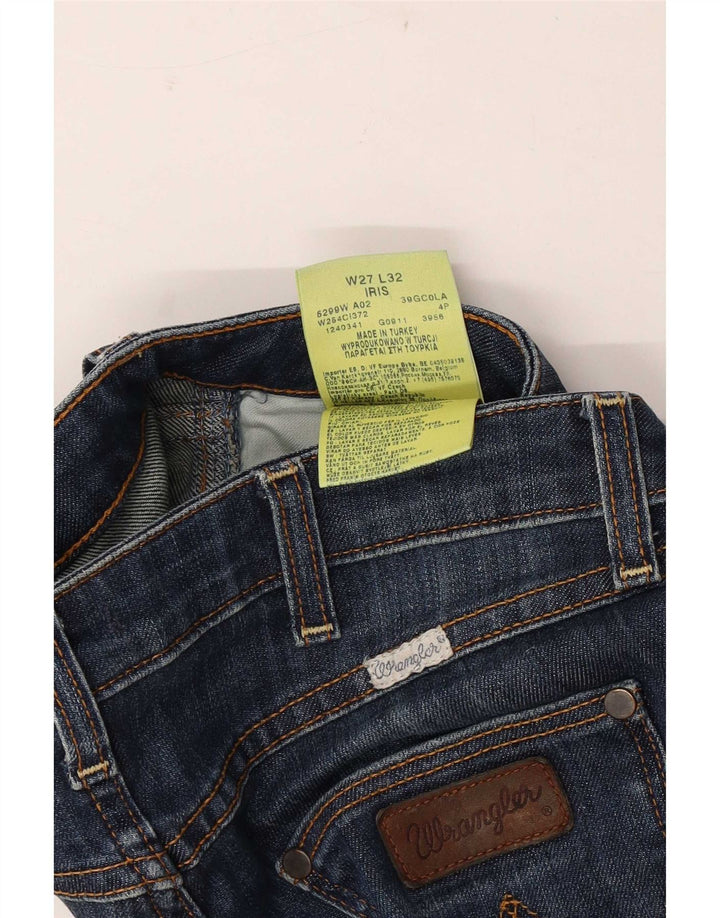 Wrangler feminino Iris Bootcut jeans W27 L32 azul marinho algodão