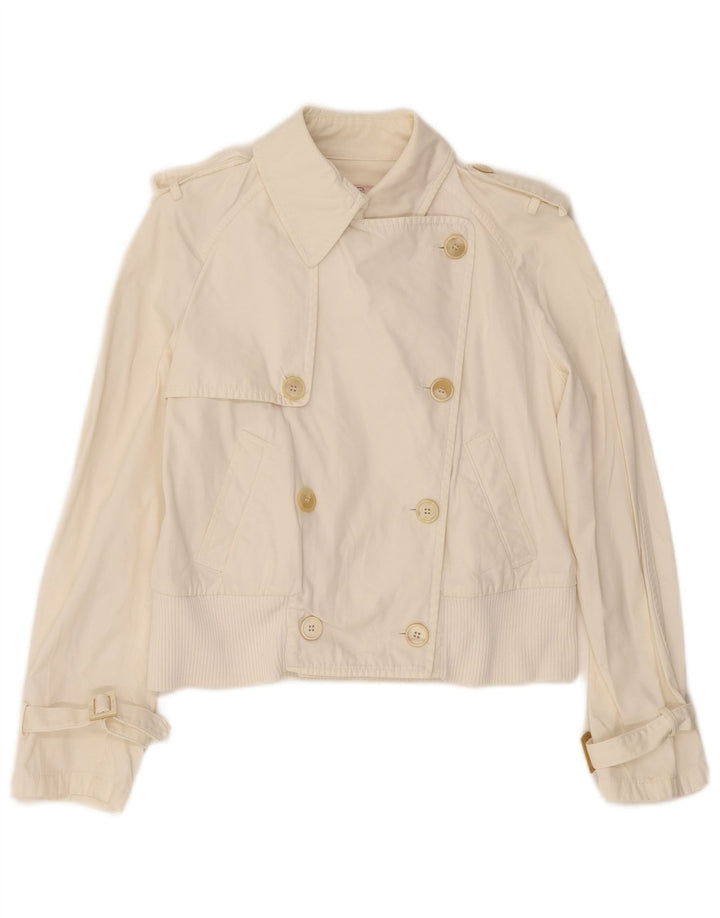 Jaqueta militar feminina vermelha Valentino IT 42 médio off white