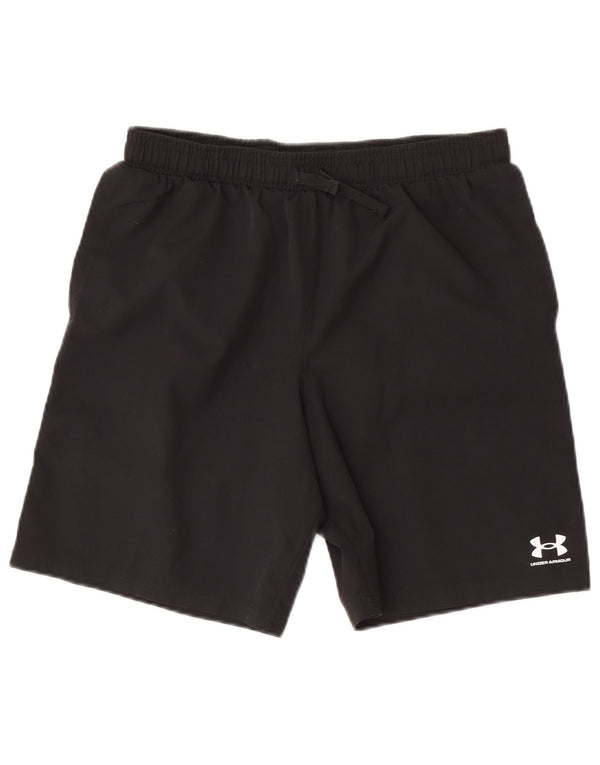 Shorts esportivos gráficos Under Armour Boys 13-14 anos XL preto esportivo