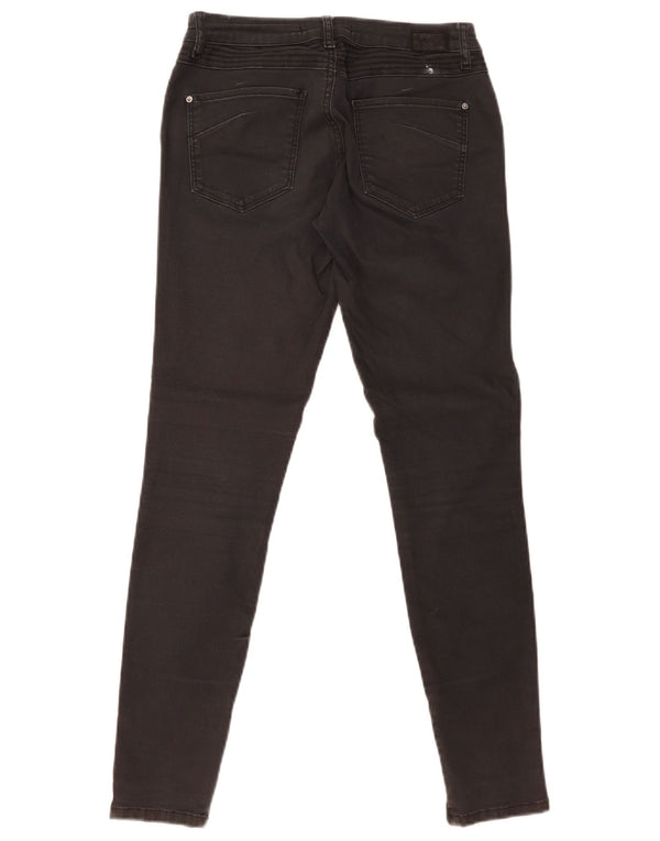 Zara Jeans Skinny Feminino UE 38 Pequeno W28 L29 Preto