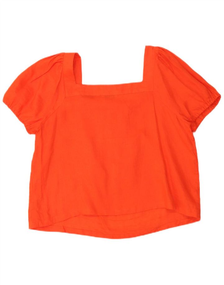 Blusa feminina Boden UK 20 2XL linho laranja