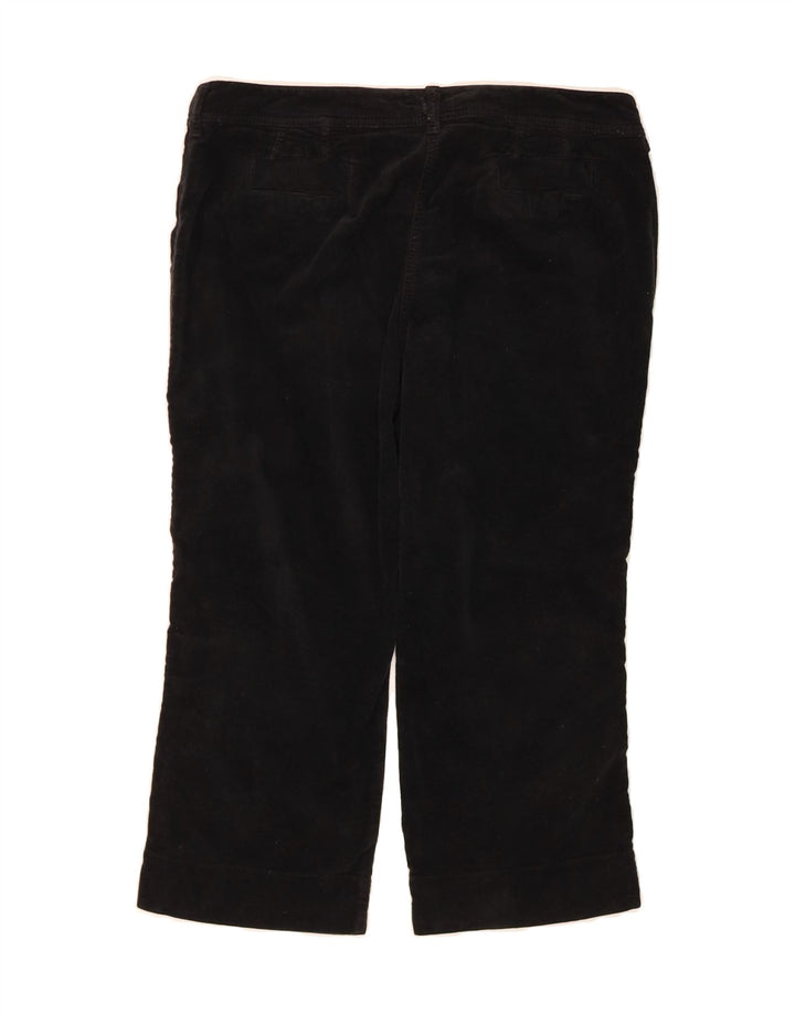 ARMANI Womens Straight Capri Trousers W32 L20 Black Cotton Vintage Armani and Second-Hand Armani from Messina Hembry 
