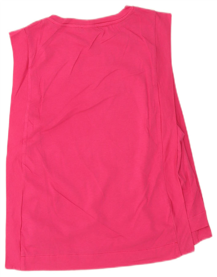 Top Colete Feminino Benetton UK 12 Médio Rosa