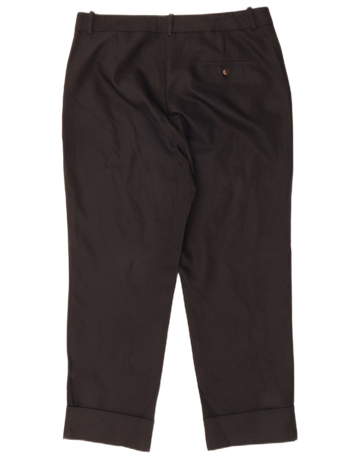 ZARA Womens Straight Casual Trousers Large W30 L32 Black