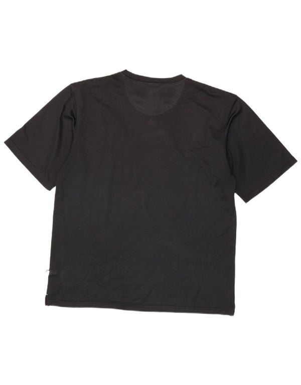Adidas Mens Camiseta Top Pequeno Poliéster Preto