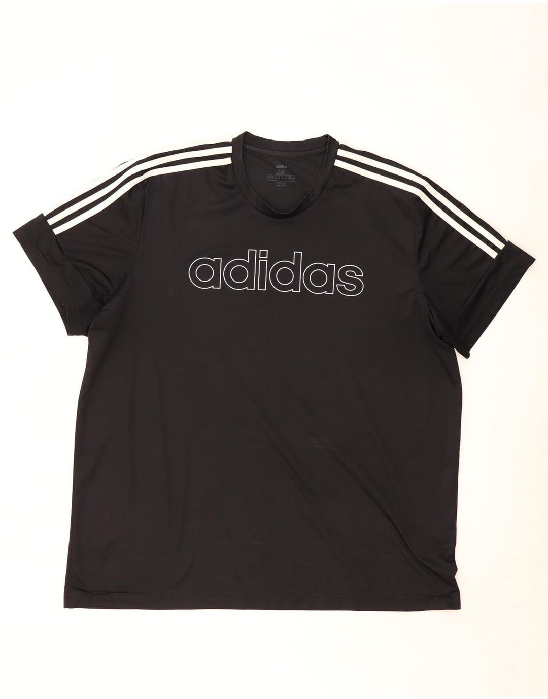 Camiseta Adidas Masculina Climalite Graphic Top 2XL Poliéster Preto