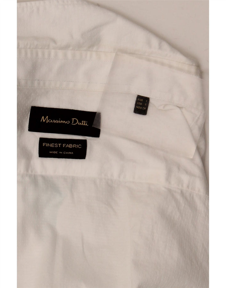 Camisa masculina Massimo Dutti pequena branca