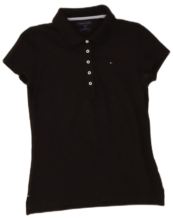Polo Tommy Hilfiger Mulher Slim Fit Reino Unido 12 Médio Preto