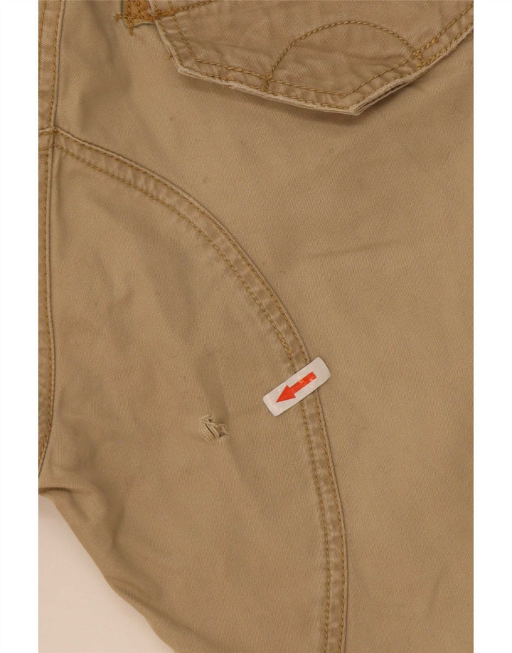 Calça cargo masculina reta Lee Cooper W28 L32 algodão bege