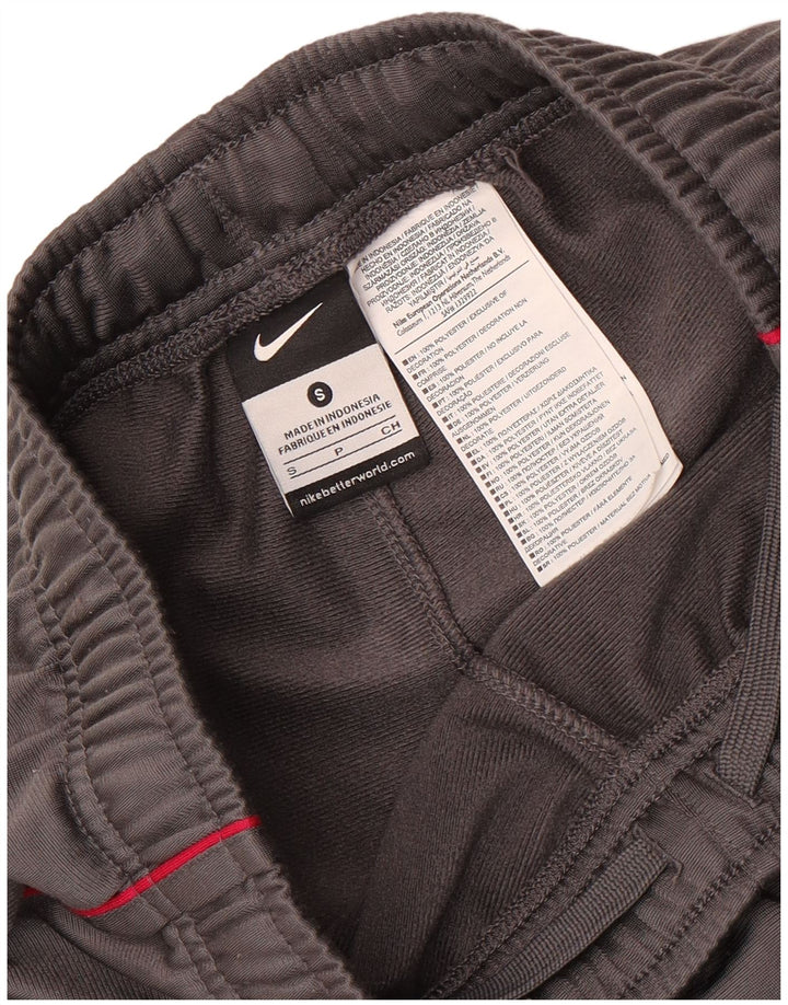 Calça de treino feminina Nike UK 8 pequena cinza poliéster