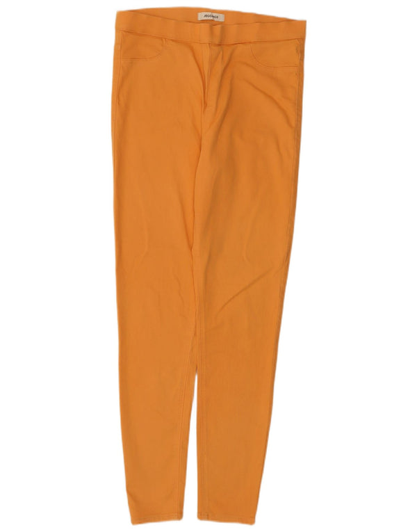 Leggings femininas Marks & Spencer Reino Unido 14 grande algodão amarelo
