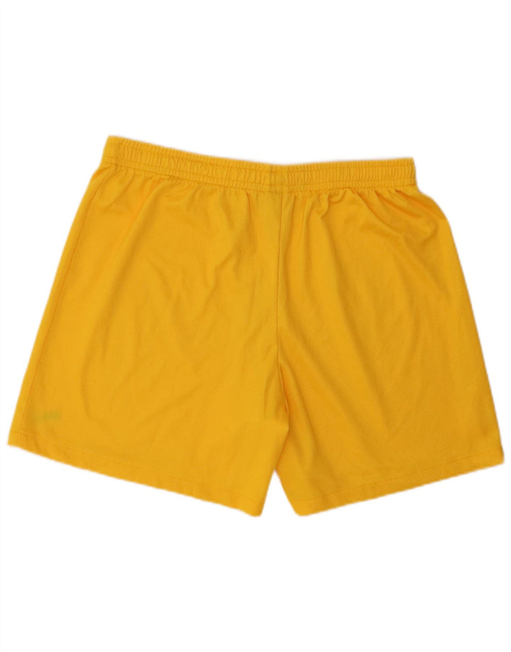 Shorts esportivos masculinos Puma grande poliéster amarelo