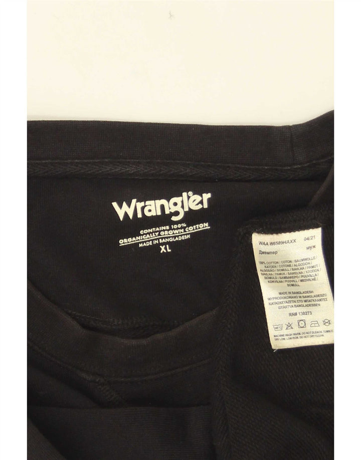 Wrangler moletom masculino jumper XL algodão preto