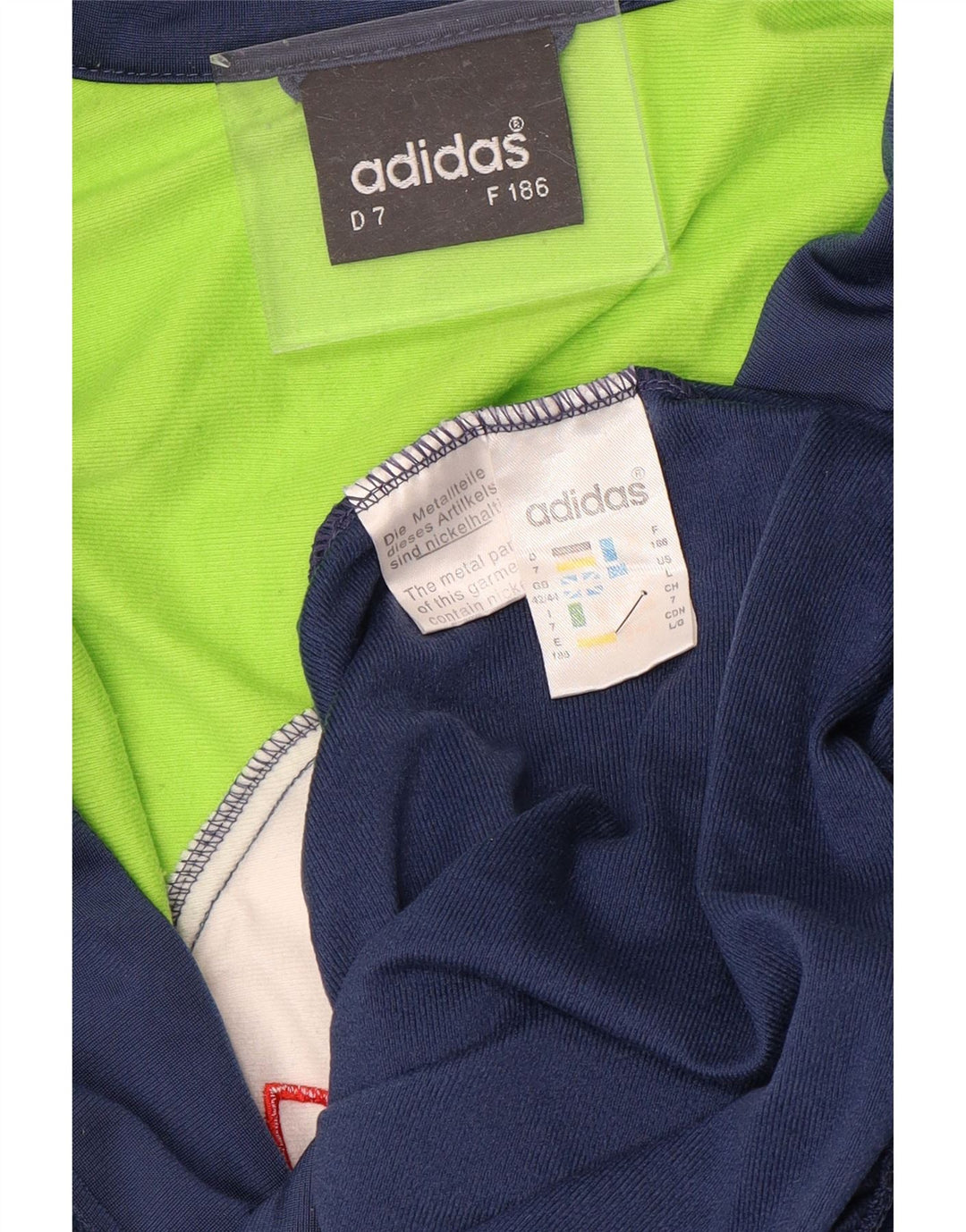 ADIDAS Mens Tracksuit Top Jacket UK 42/44 Grande Azul Marinho Colourblock