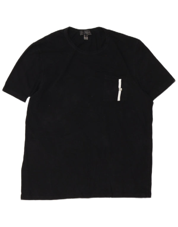 Camiseta masculina Richmond Top IT 52 grande algodão preto