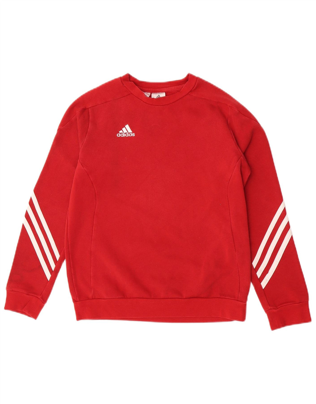 Adidas meninos moletom jumper 11-12 anos grande algodão vermelho