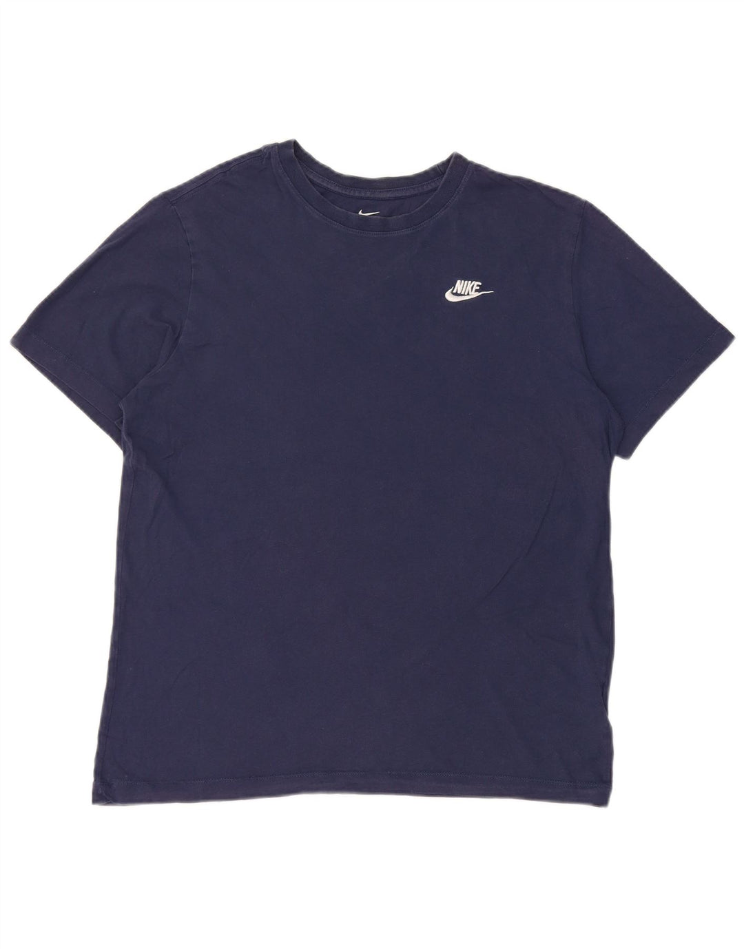 Camiseta masculina Nike Top médio algodão azul marinho