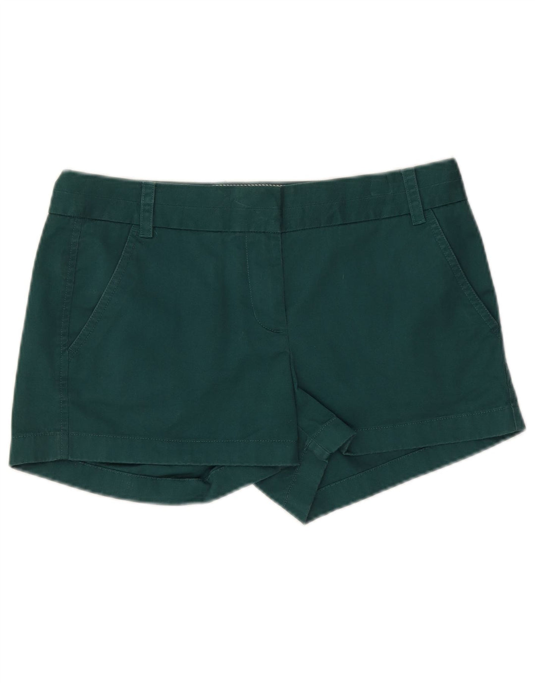 J. CREW Shorts Chino feminino US 4 pequeno W32 algodão verde