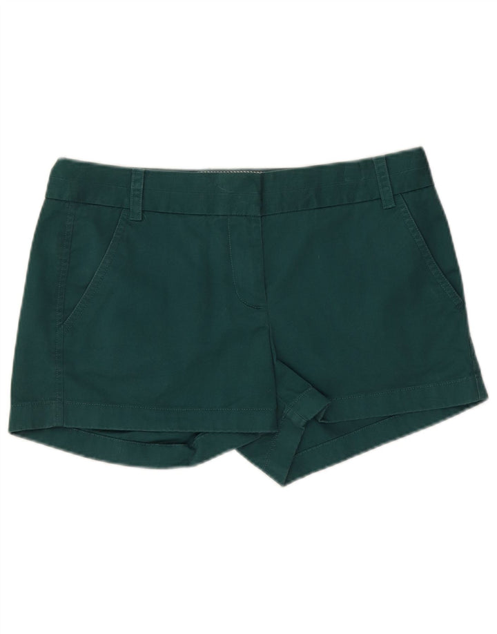 J. CREW Shorts Chino feminino US 4 pequeno W32 algodão verde