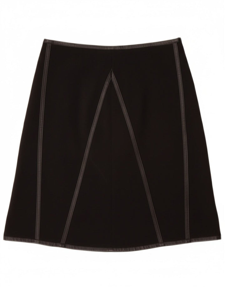 Saia evasê feminina VINTAGE W28 médio preto