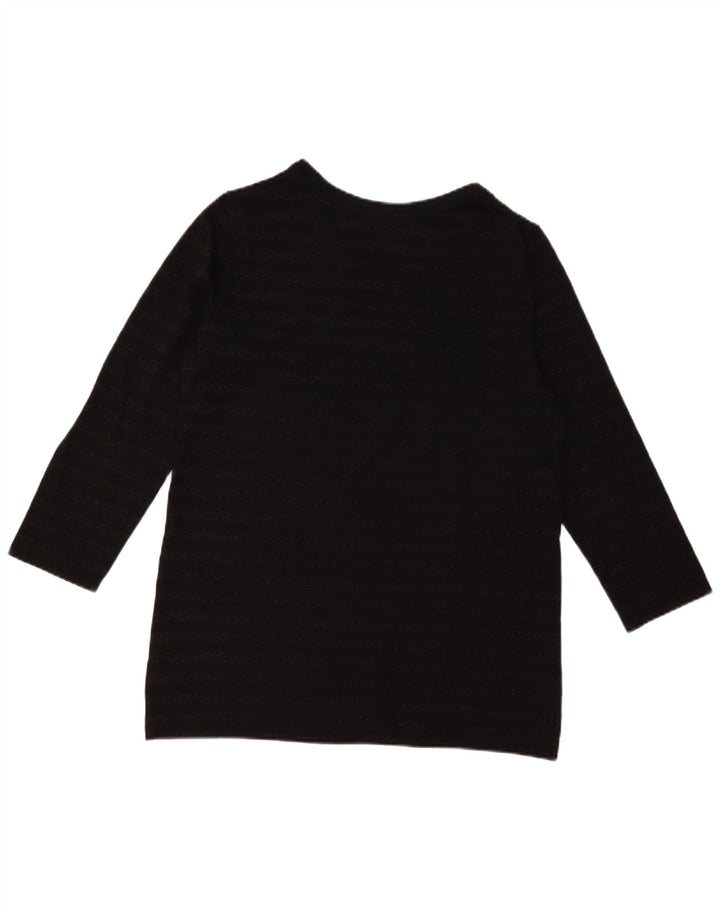 Top feminino Gap manga 3/4 Reino Unido 16 grande preto