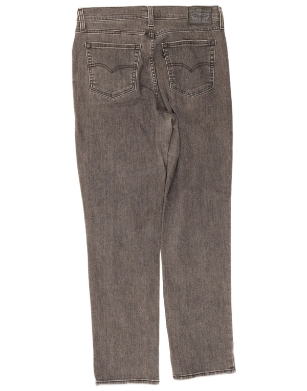 Calça jeans feminina Levi's 724 High Rise Straight W31 L29 algodão cinza