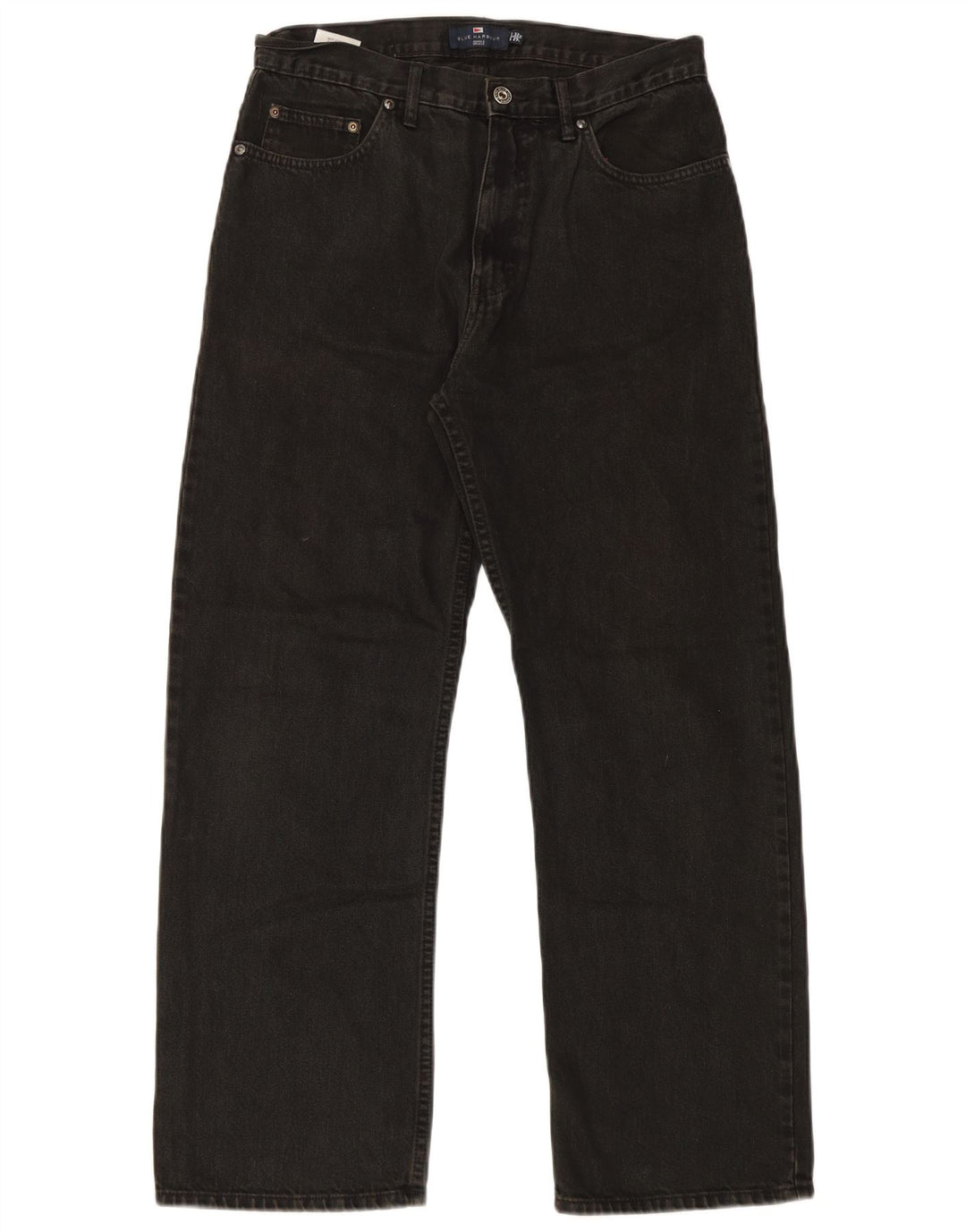 Jeans Marks & Spencer masculino Blue Harbor Straight W32 L29 algodão preto