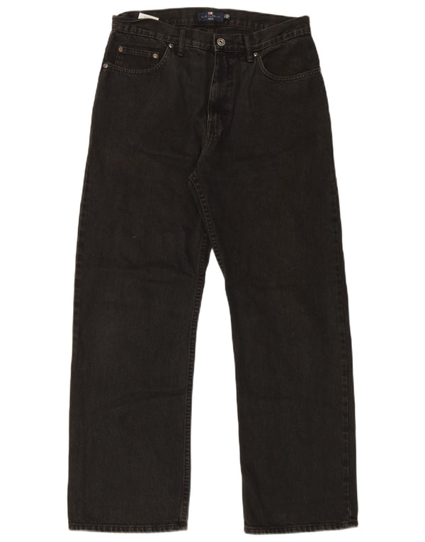 Jeans Marks & Spencer masculino Blue Harbor Straight W32 L29 algodão preto