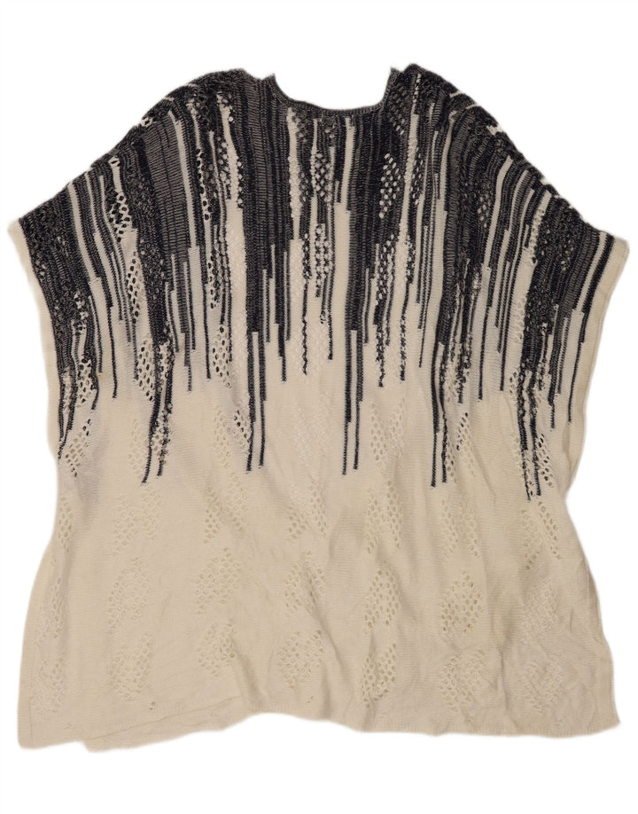 Suéter cardigã feminino oversized longline da Marks & Spencer Reino Unido 18 XL branco