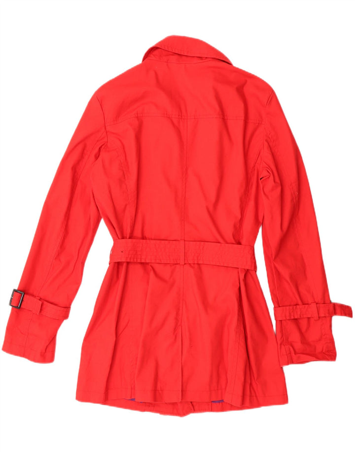 Trench Coat feminino Benetton IT 44 médio algodão vermelho