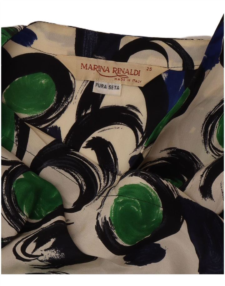 Vestido feminino Marina Rinaldi tamanho 25 grande geométrico multicolorido