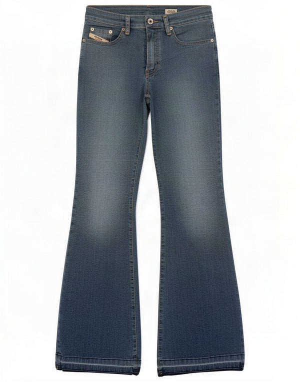 Diesel Girls Flared Jeans 11-12 Years W24 L30 Blue Cotton