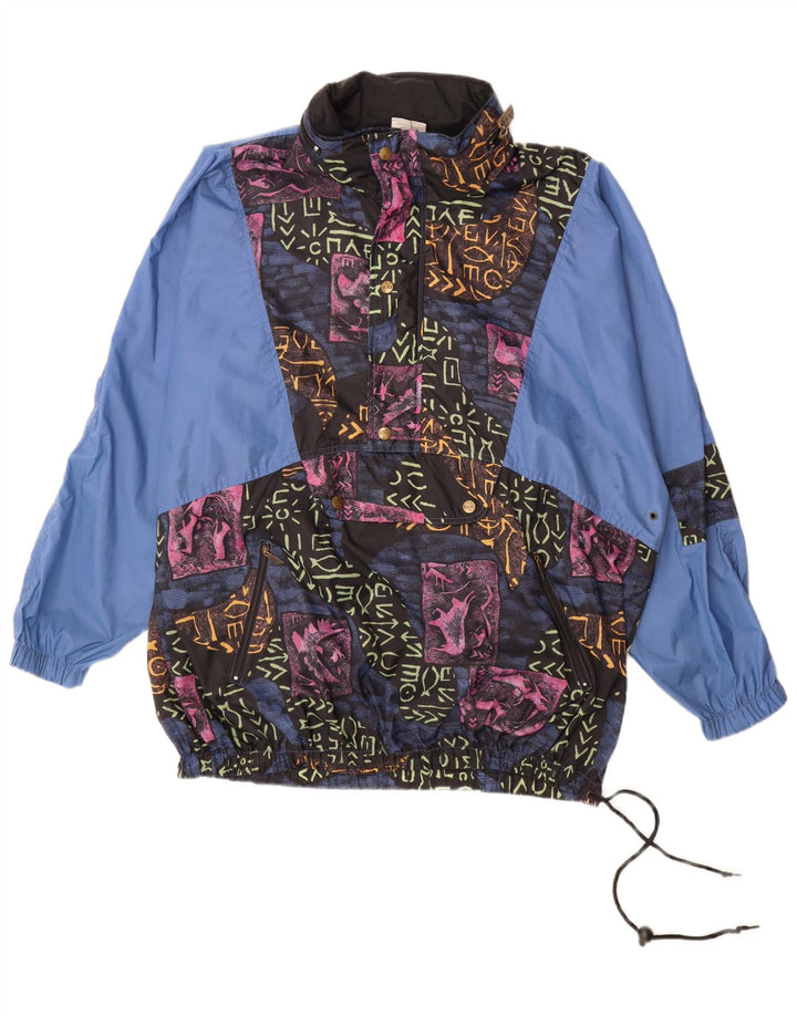 Jaqueta Anorak masculina ALEX ATLETIS Reino Unido 40 grande poliamida geométrica azul