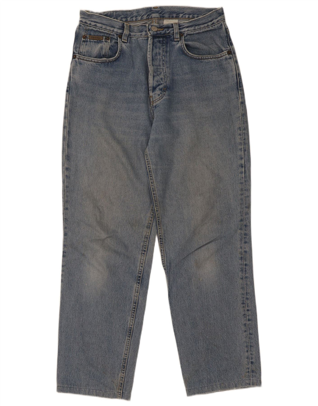 Calça jeans reta masculina Calvin Klein W30 L29 algodão azul