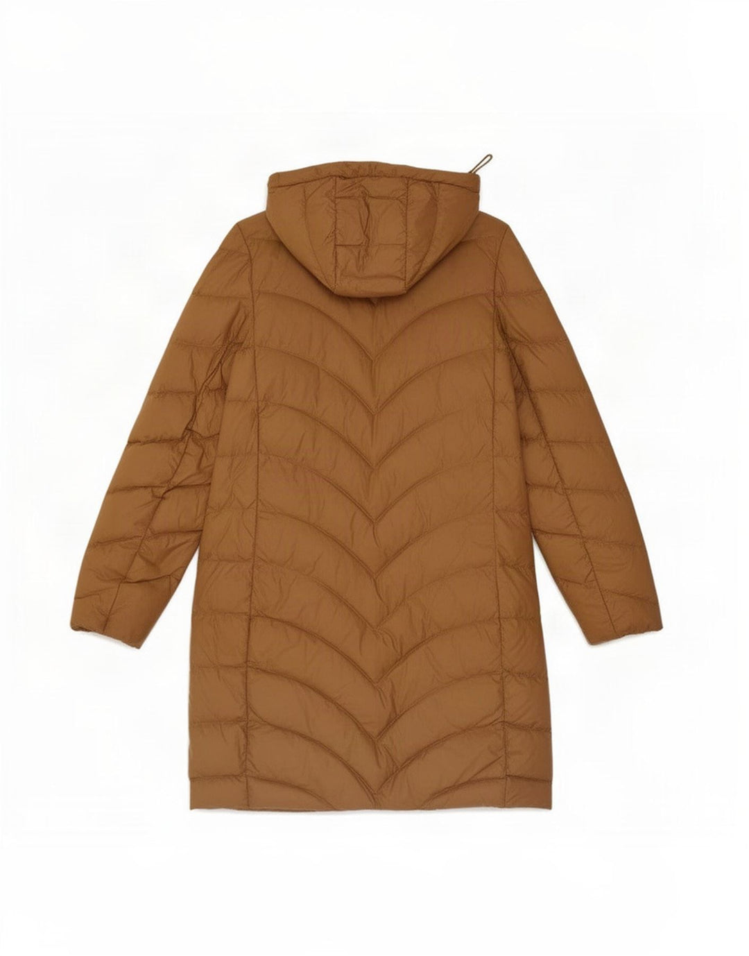 Casaco acolchoado com capuz feminino Marks & Spencer Reino Unido 8 pequeno marrom